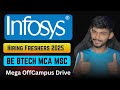 Infosys Mega Hiring Freshers 2024 & 2025 | Apply Now