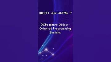 What is OOPs in 15 Seconds |  #codingshorts #coding #programming #java #oops #javabeginners #shorts
