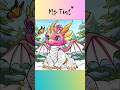 Cute Pink Purple Yellow Little Dragon #dragoncoloring