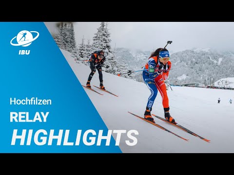 World Cup 22/23 Hochfilzen: Women Relay Highlights