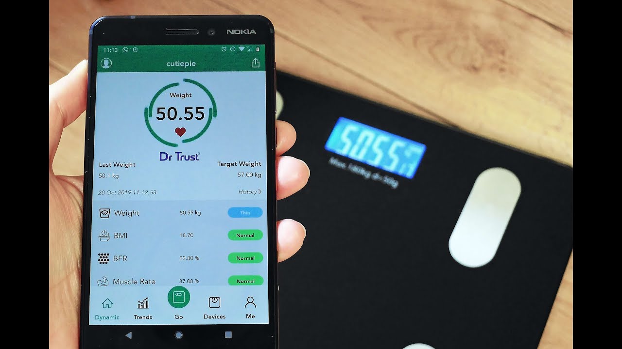Dr Trust Scale Connect App Works With Dr Trust Body Fat Scale 2 0 For Android And Ios 509