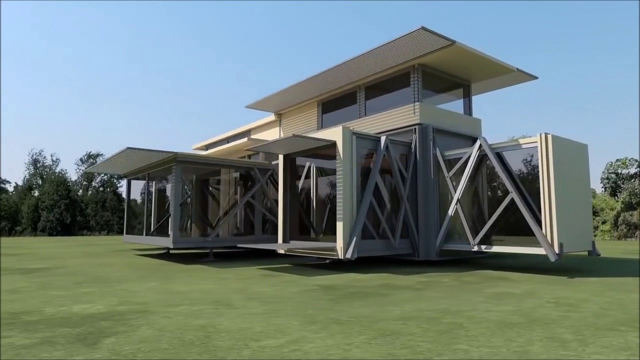 Movable Shipping Container House RV Style Deployment YouTube