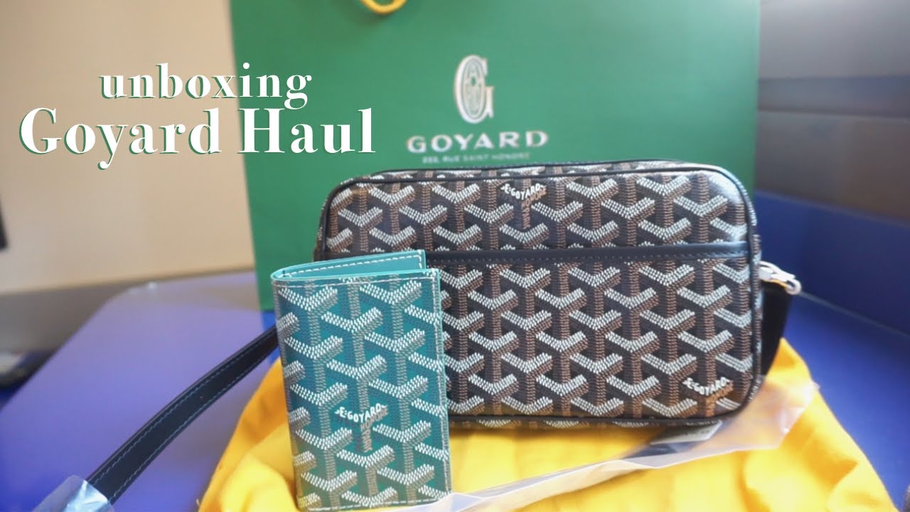 Goyard Unboxing Haul: Anjou Mini & Edmonton Collar NYC boutique, waiting,  prices, & resale 