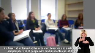 M.Sc. in Disability Studies at Trinity College Dublin