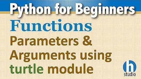 Python Function Parameters and Arguments using Turtle Module