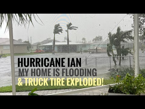 Hurricane Ian Flooding Our Home In Cape Coral & My Truck Tire Exploded
