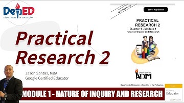 Practical Research 2 Q1 Module 1 (TAGALOG) Senior High School Module 2022