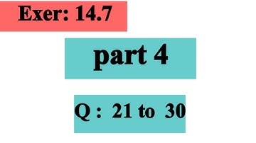 Question 21 to 30 | Exercise 14.7 | Calculus