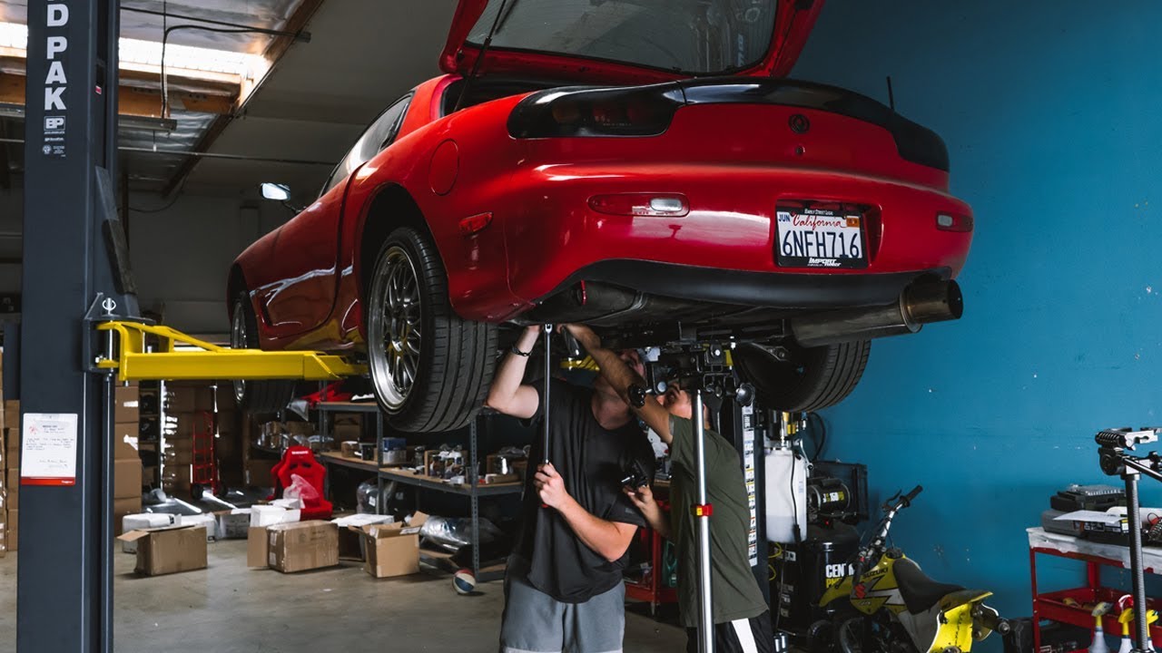 Rx-7 Battery Relocation Finished