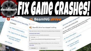 Fix BeamNG Drive Game Crashes! BeamNG keeps crashing? Here are some tips to help!