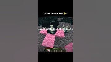 HOW TO KILL THE WARDEN WITH ONLY 7 WOOL #minecraft #warden