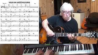 HAWAIIAN WEDDING SONG - Jazz guitar & piano cover ( Trad. )
