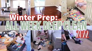 ALL WEEK DEEP CLEAN WITH ME 2022 | DEEP CLEANING | CLEANING MARATHON 2022