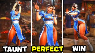 Street Fighter 6 - All Chun-Li Animations (Perfect, Taunts, Special Moves) Resimi