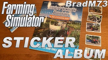 I got a Farming Simulator Sticker Album from GIANTS Software!!  THANK YOU!!!