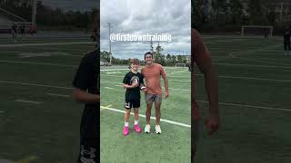 Went to the @firstdowntraining camp and had a lot of fun. Coach Grant really helped me improve.