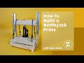 How to build a bottle jack press demo
