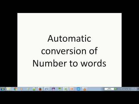Automatically Convert numbers to words in Microsoft Excel 2003, 2007, 2010 in Hindi