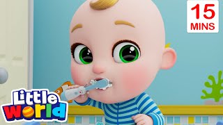 brush your teeth kids songs nursery rhymes by little world