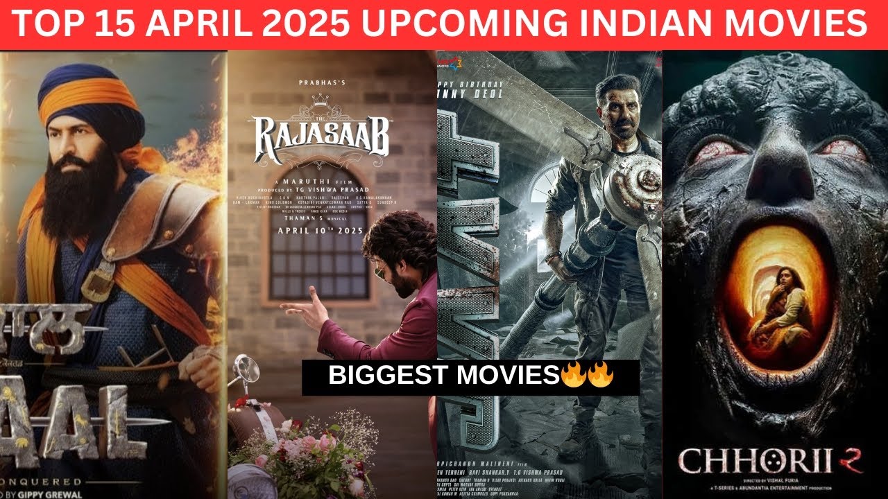 Top 15 Upcoming Movies in April 2025 in Hindi || 🔥Upcoming Big South ...