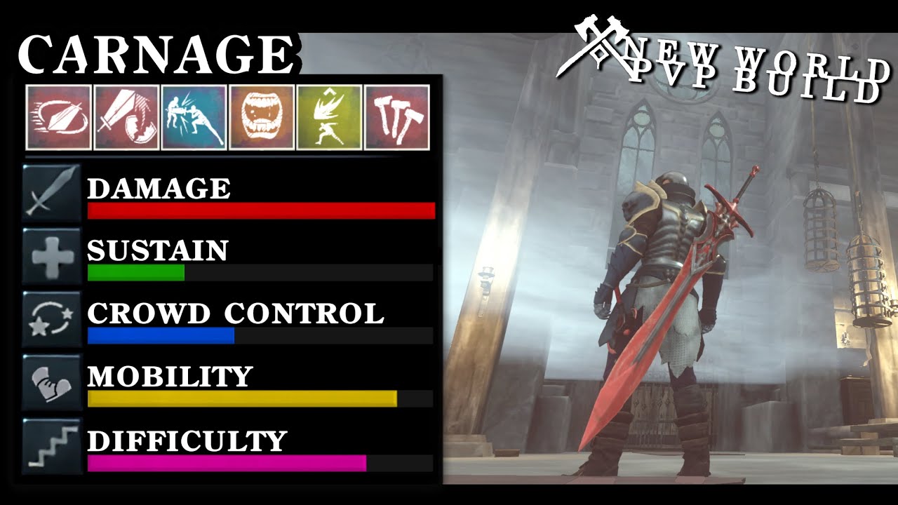 New World PvP Build - Carnage - YouTube