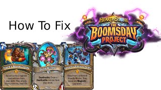 How To Fix The Boomsday Project