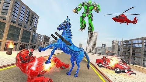 Real Horse Robot Transformation War Part-1 | New Rescue City Horse Robot Android GamePlay