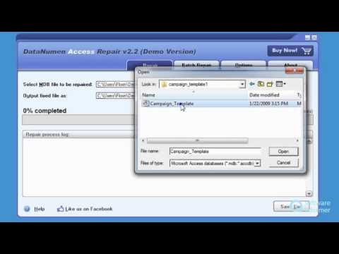 How to use DataNumen Access Repair