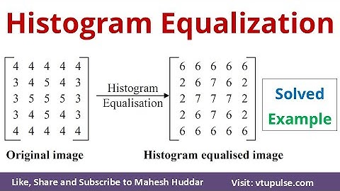 Histogram Equalization Solved Example 2 in Digital Image Processing by Vidya Mahesh Huddar