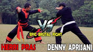 HERRI PRAS VS DENNY APRISANI - EPIC BATTLE SILAT FIGHT (LAGA)