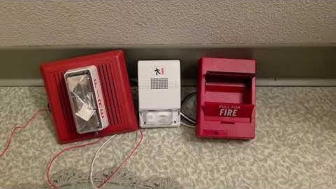 Edwards Genesis G1-HDVM And Integrity 757-7A-T Horn Strobes Test With 278B-1110 Pull Station 