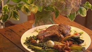 Recette : carré de veau à la sauge et poêlée de légumes