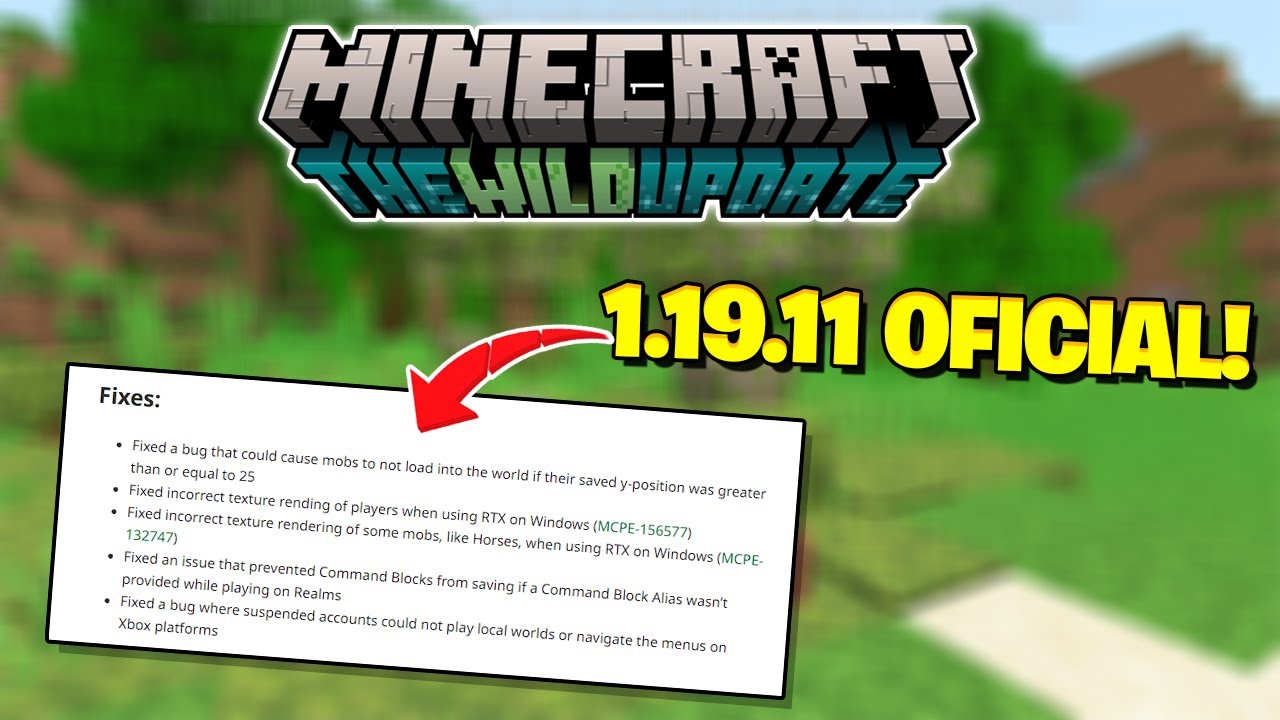 SAIU ATUALIZAÇÃO DO MINECRAFT PE 1.19.20 OFICIAL - Minecraft Bedrock Mcpe 