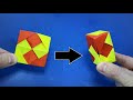 Origami Pop It Fidgets | Antistress Moving PAPER TOYS | Origami Transformer Toy