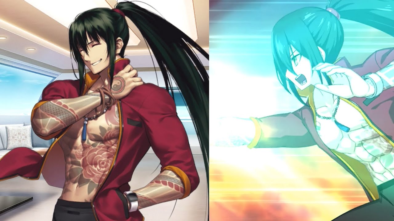 FGO 燕青　セット FGO】燕青〔修練着（現代Ver.）〕 霊衣開放＆バトルボイス＆全バトル