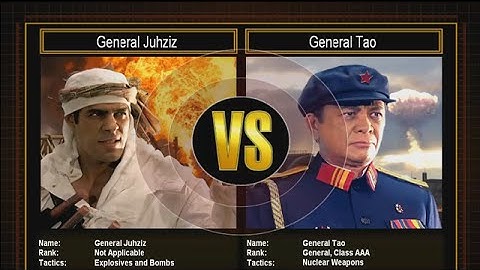 CnC Shockwave 1.2 C&C Generals Zero Hour  Challenge - Juhziz vs Tao