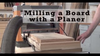 Milling a Board with Only a Planer @popularwoodworking