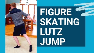 Learn a Figure Skating Lutz Jump on the Floor!