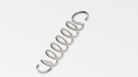 Solid Edge tutorial - 43 - Tension spring solid edge.