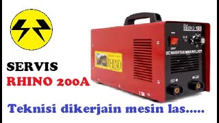 SERVIS RHINO 200A MATI-TEKNISI DEKERJAIN MESIN