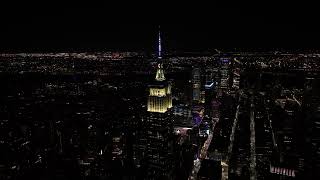 Empire State Building Music-to-Light Show featuring KISS' "Rock and Roll All Nite"