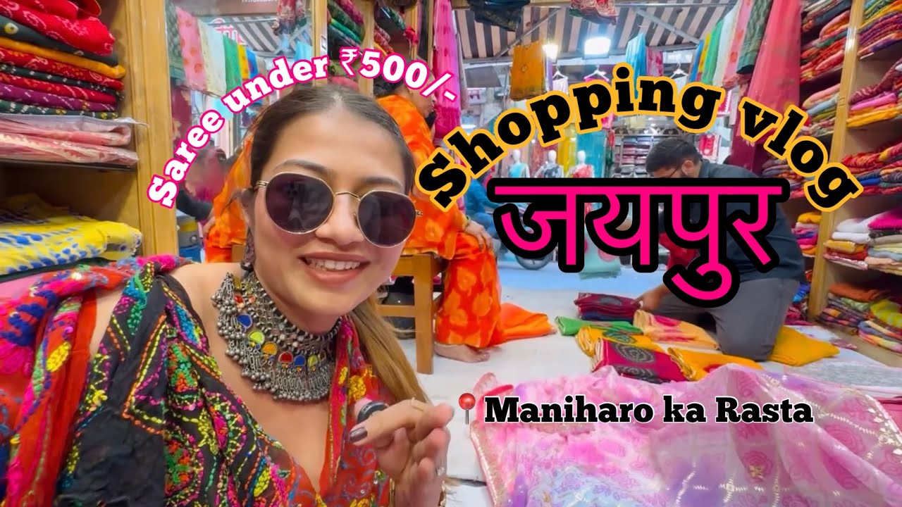 I Spent a Day in Jaipur’s Craziest Bazaar 🛍️ + Iconic Food & Sunset at a Fort!