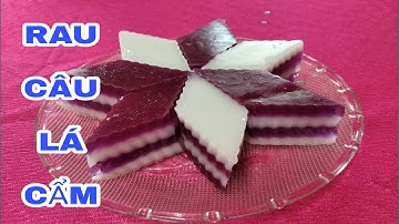 Cách Làm RAU CÂU LÁ CẨM NƯỚC CỐT DỪA Béo Ngon Tuyệt Đẹp Màu Tự Nhiên | MÓN CHAY MỖI NGÀY 315 |