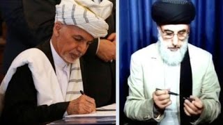 جریان کامل مراسم امضای توافقنامه صلح میان گلبدین حکمتیار و رییس جمهور غنی