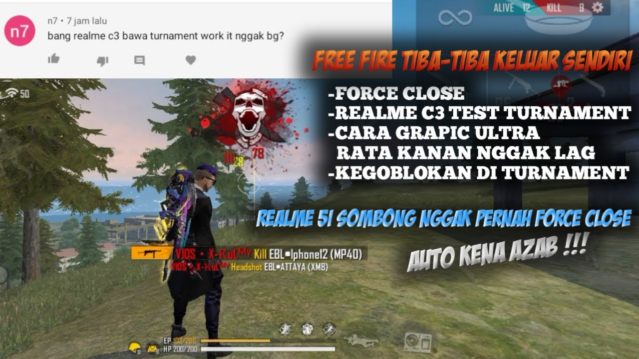 Free Fire Tiba Tiba Keluar Sendiri Realme C3 Test Turnament Cara Mengatasi Force Close