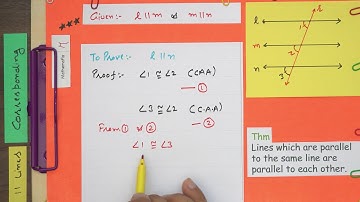 Theorem 6.6 Chapter 6 Class 9 Maths - Lines parallel to same line are parallel to each other | NCERT