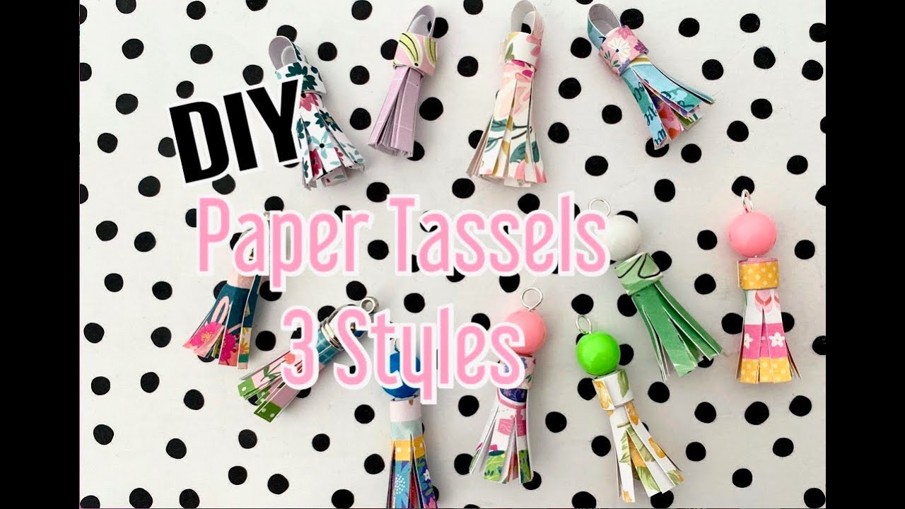 ‼️ YES ‼️ DIY Paper Tassels | 3 Fun Styles | TUTORIAL | Use Your Paper Scraps