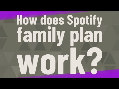 How does Spotify family plan work?
