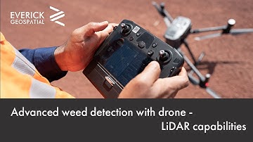 Advanced weed detection with drone - LiDAR capabilities