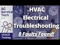 Electrical troubleshooting finding 8 electrical faults